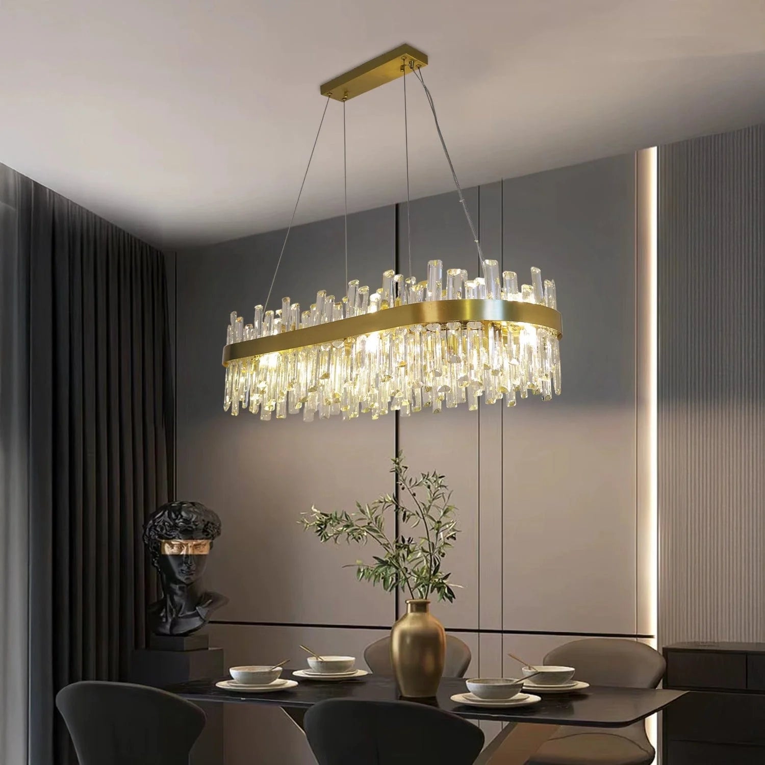 Arctic Glow Dining Chandelier