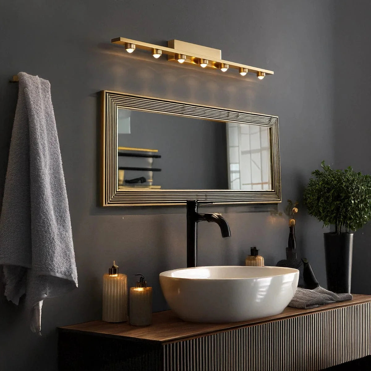 Golden Horizon Wall Mirror Light (Picture Light)