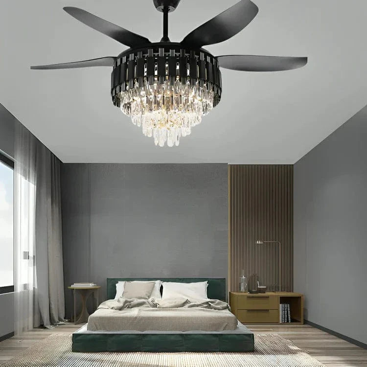 Midnight Luxe Ceiling Fan with Remote Control - 52