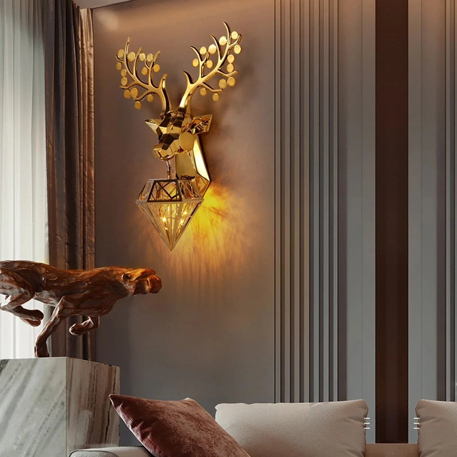 Alpha Stag Wall Light