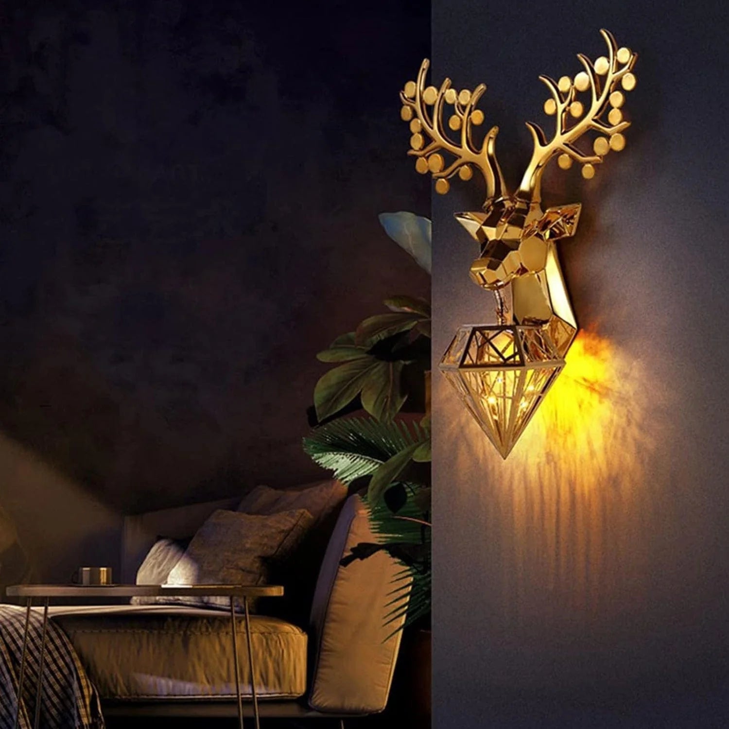 Alpha Stag Wall Light