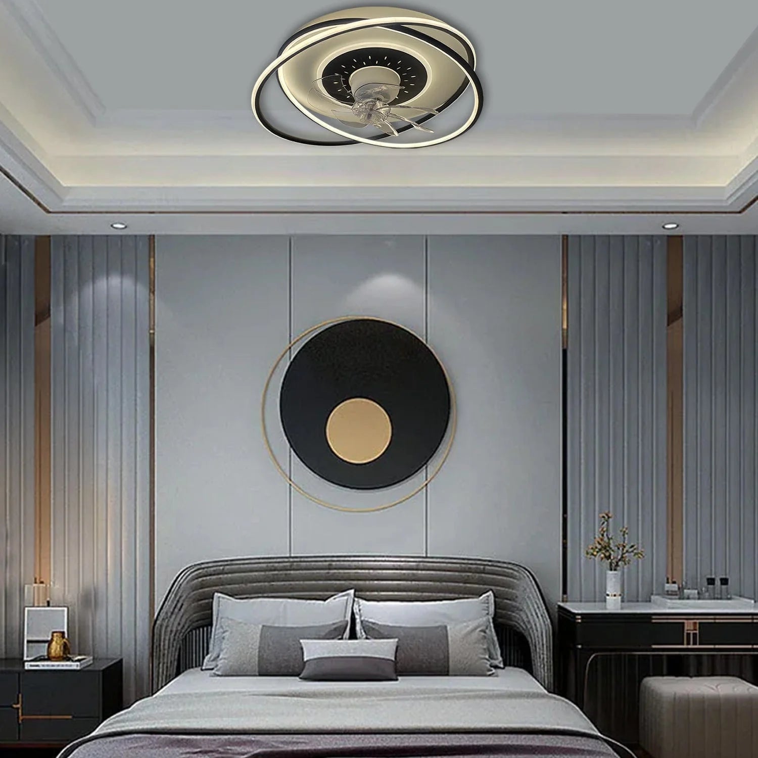 Radiant Breeze Chandelier Fan