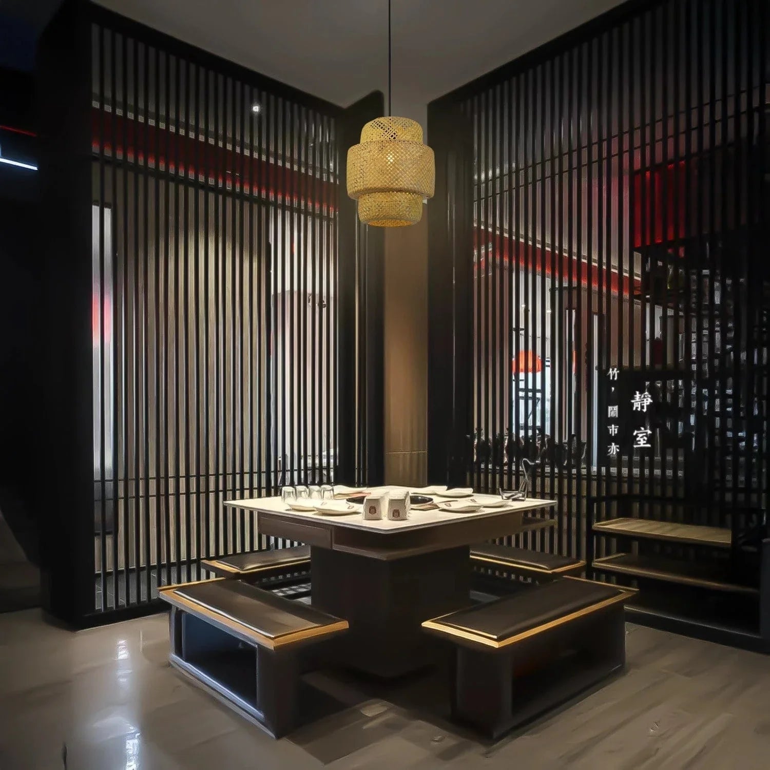 Tiered Lantern Bamboo Hanging