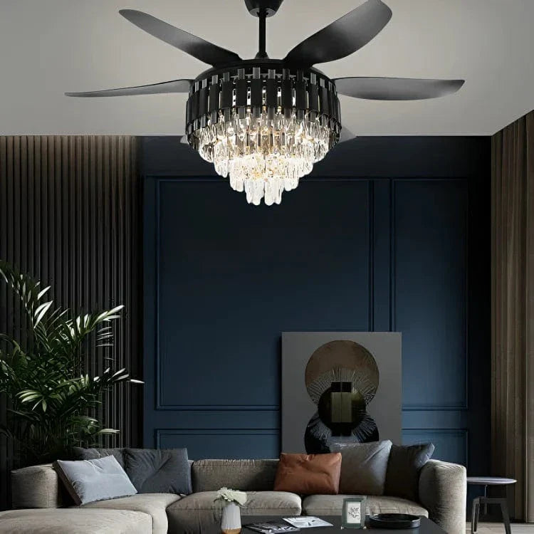 Midnight Luxe Ceiling Fan with Remote Control - 52