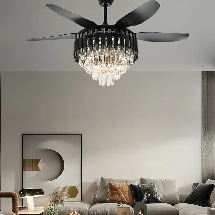 Midnight Luxe Ceiling Fan with Remote Control - 52