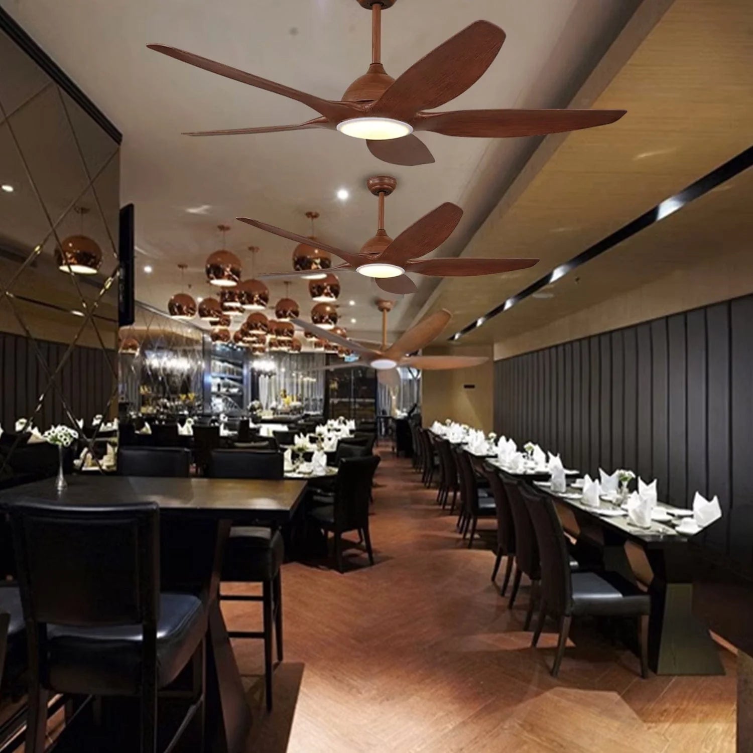 Timber Glow Chandelier Ceiling Fan 60