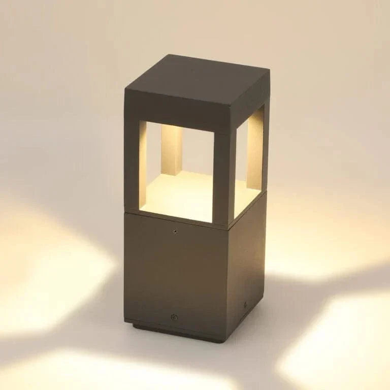 Quad Glare Modern Outdoor Bollard Light - For Garden, Pathways & Landscape Lighting