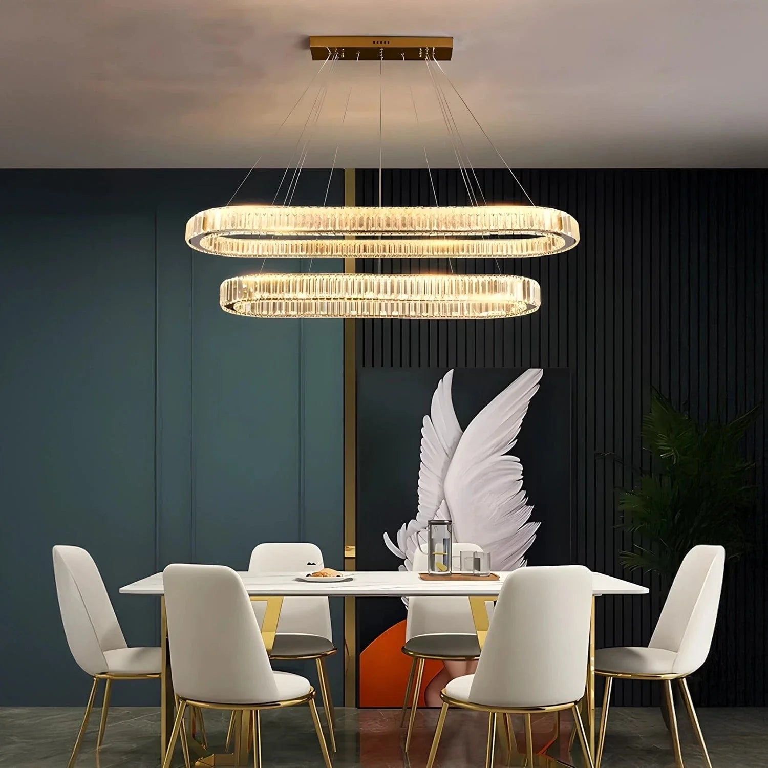 Celestial Dual Ring Chandelier