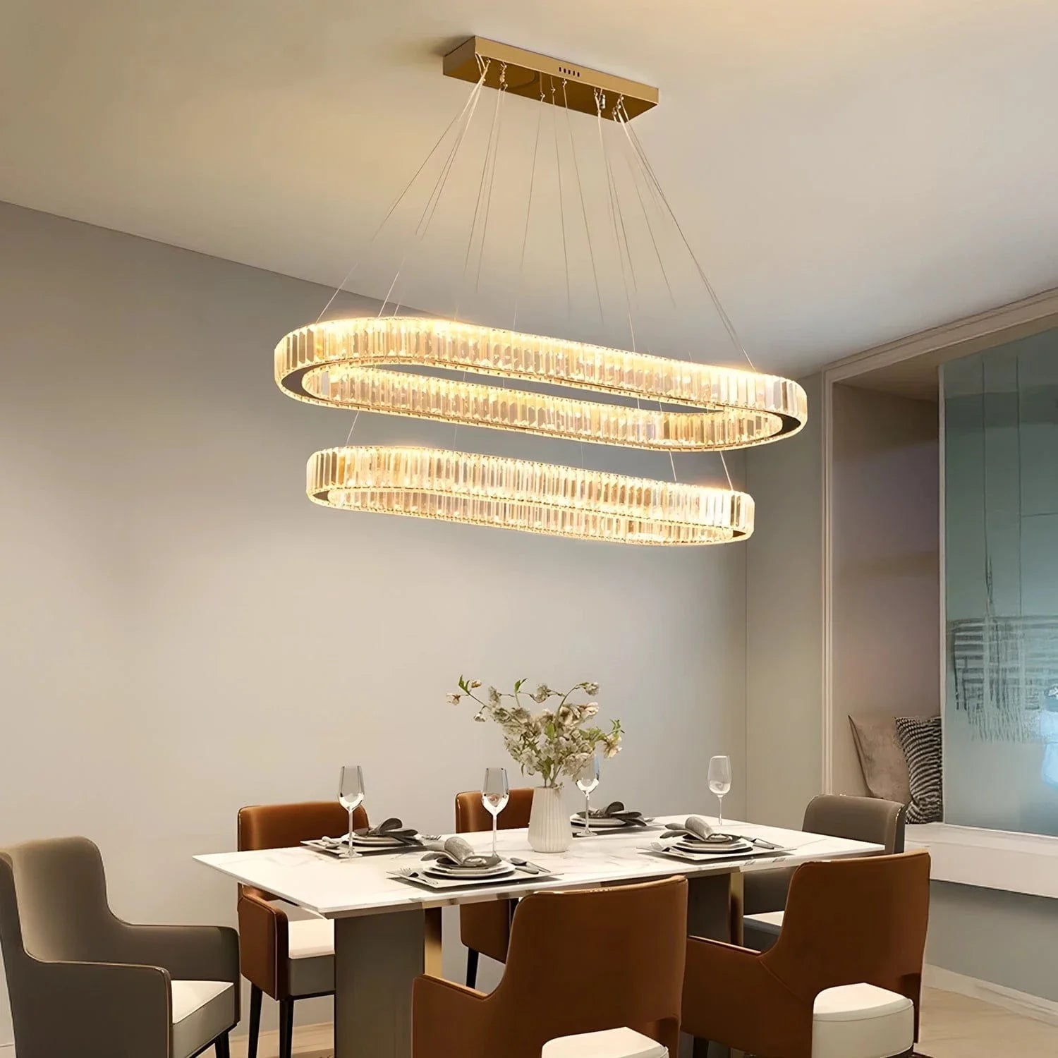 Celestial Dual Ring Chandelier