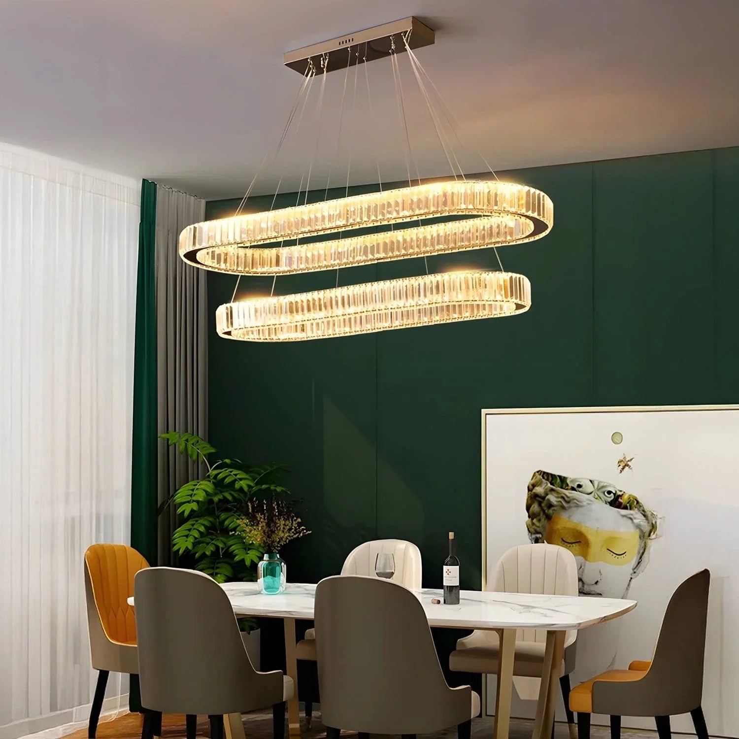 Celestial Dual Ring Chandelier