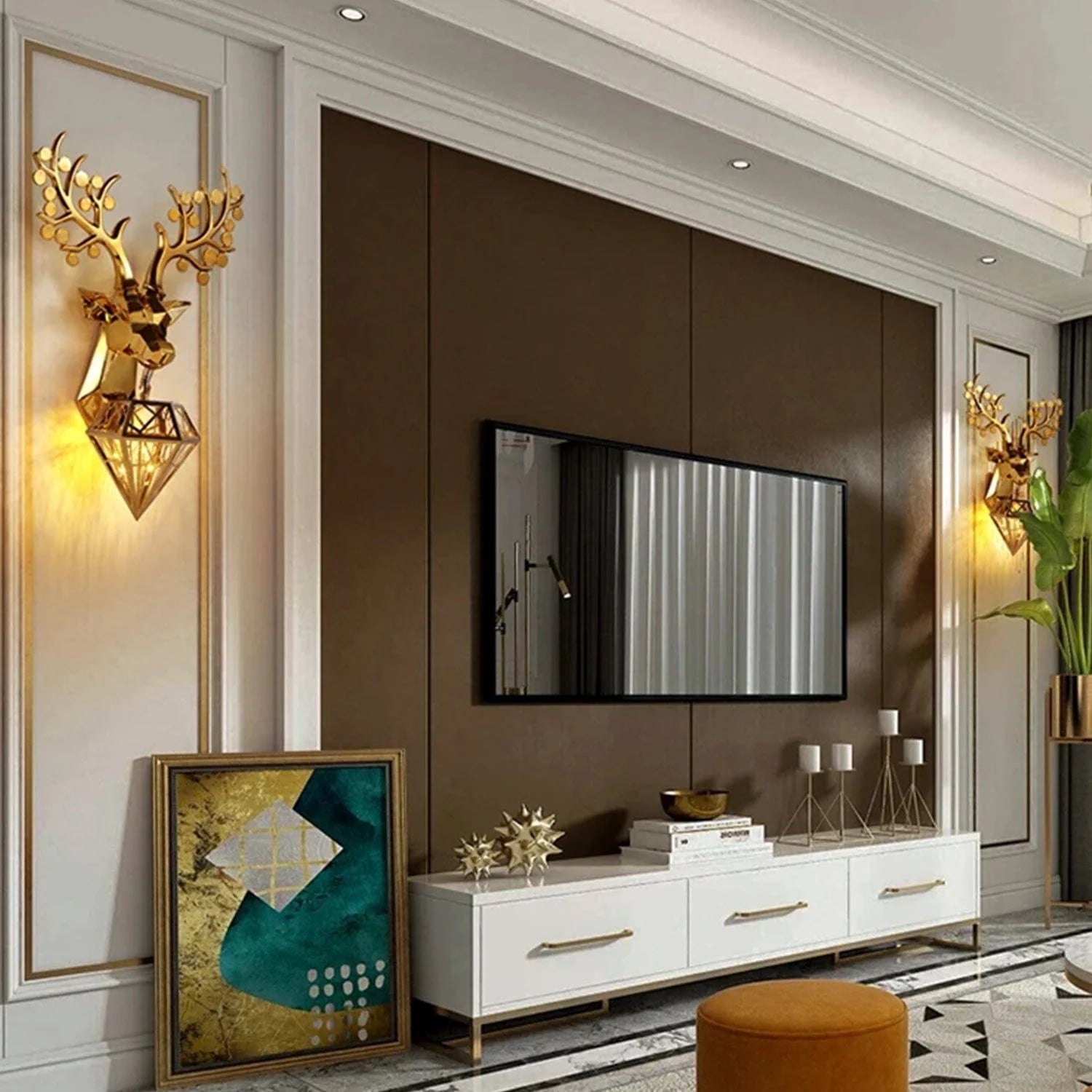 Alpha Stag Wall Light