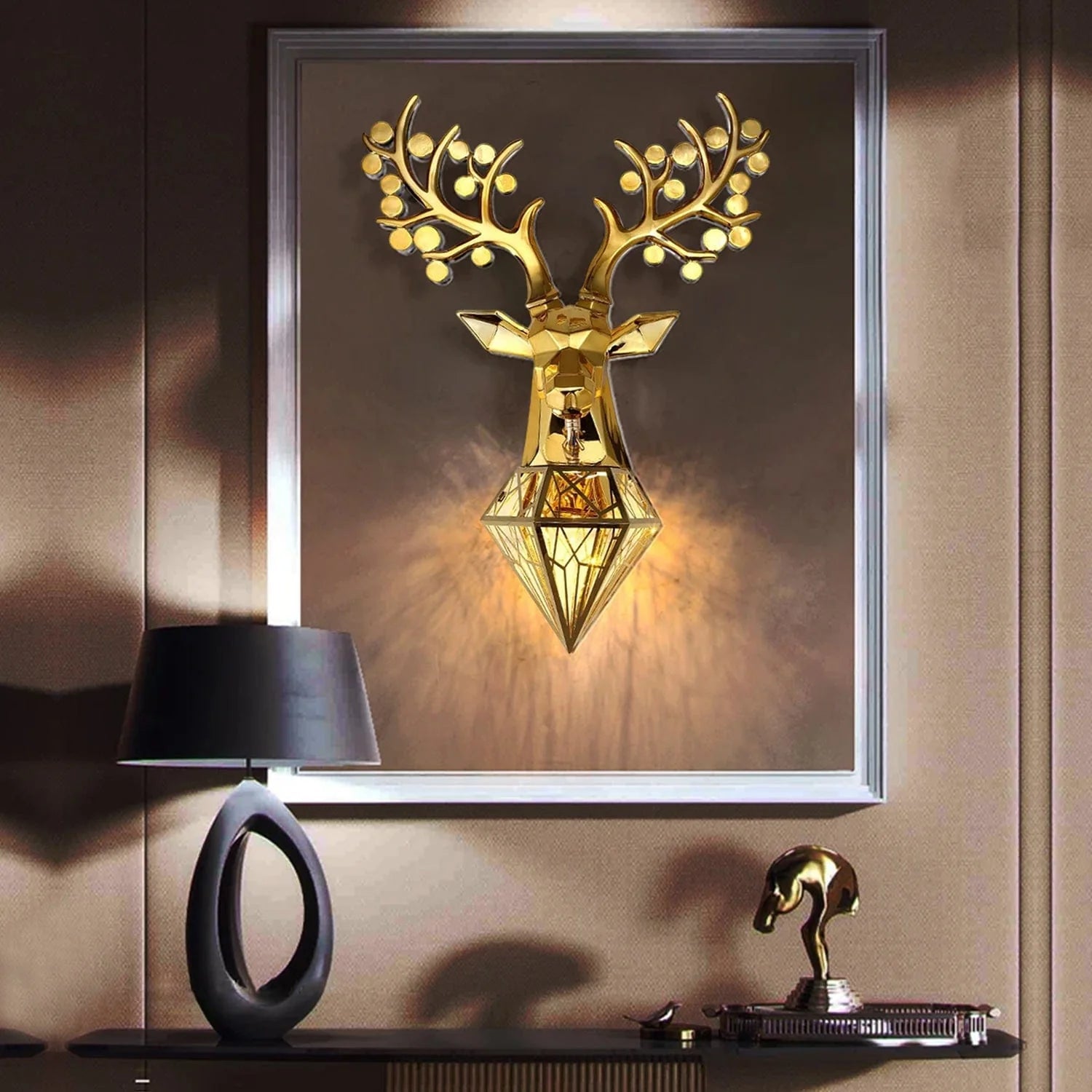 Alpha Stag Wall Light