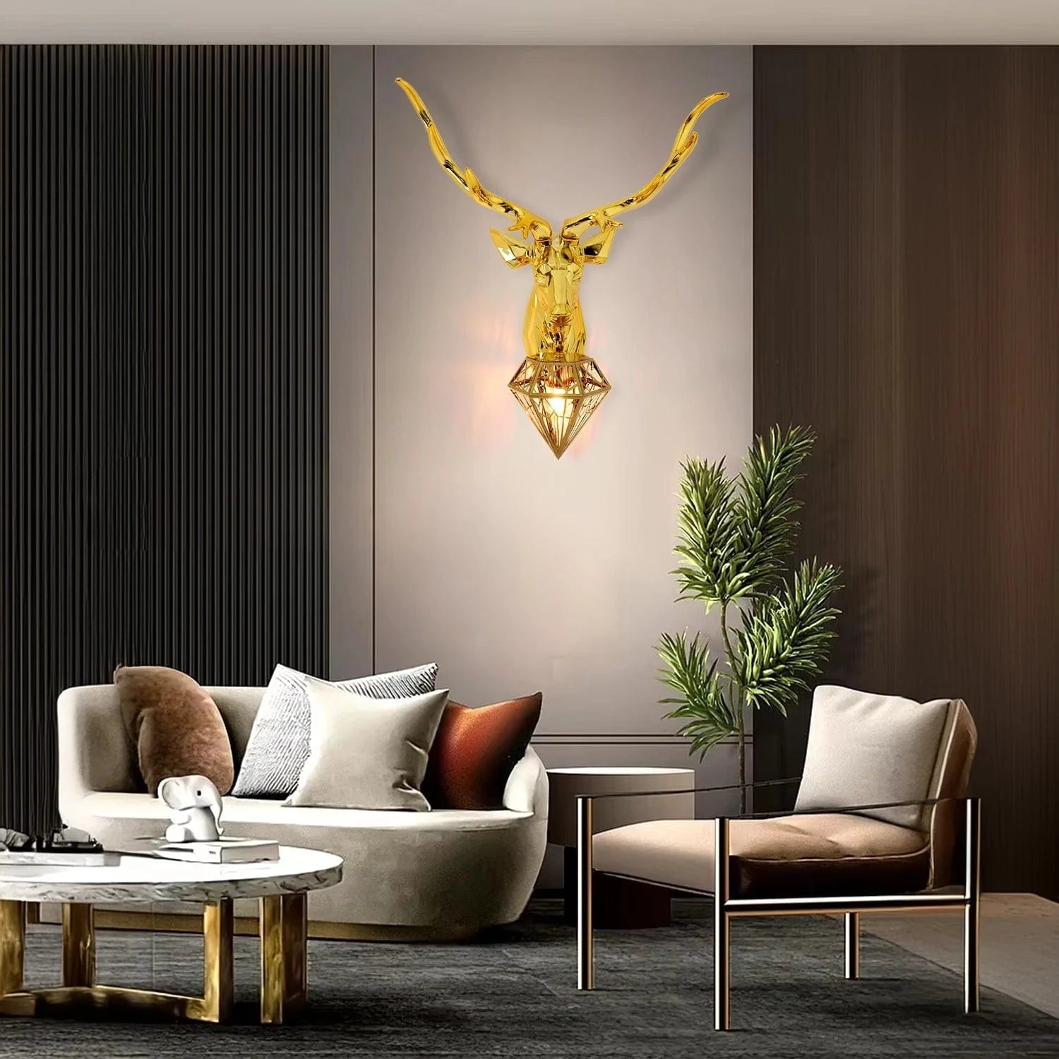 Alpha Stag Wall Light