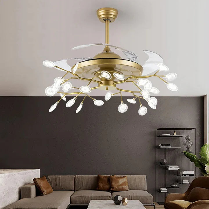 Blaze Chandelier Ceiling Fan with Remote Control
