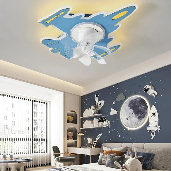 Skysail Kid's Room Chandelier Ceiling Fan with Remote Control