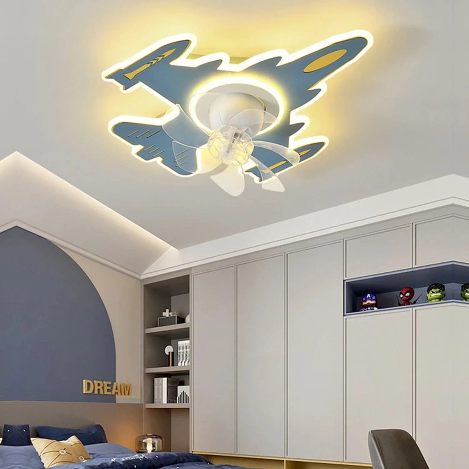Skysail Kid's Room Chandelier Ceiling Fan with Remote Control