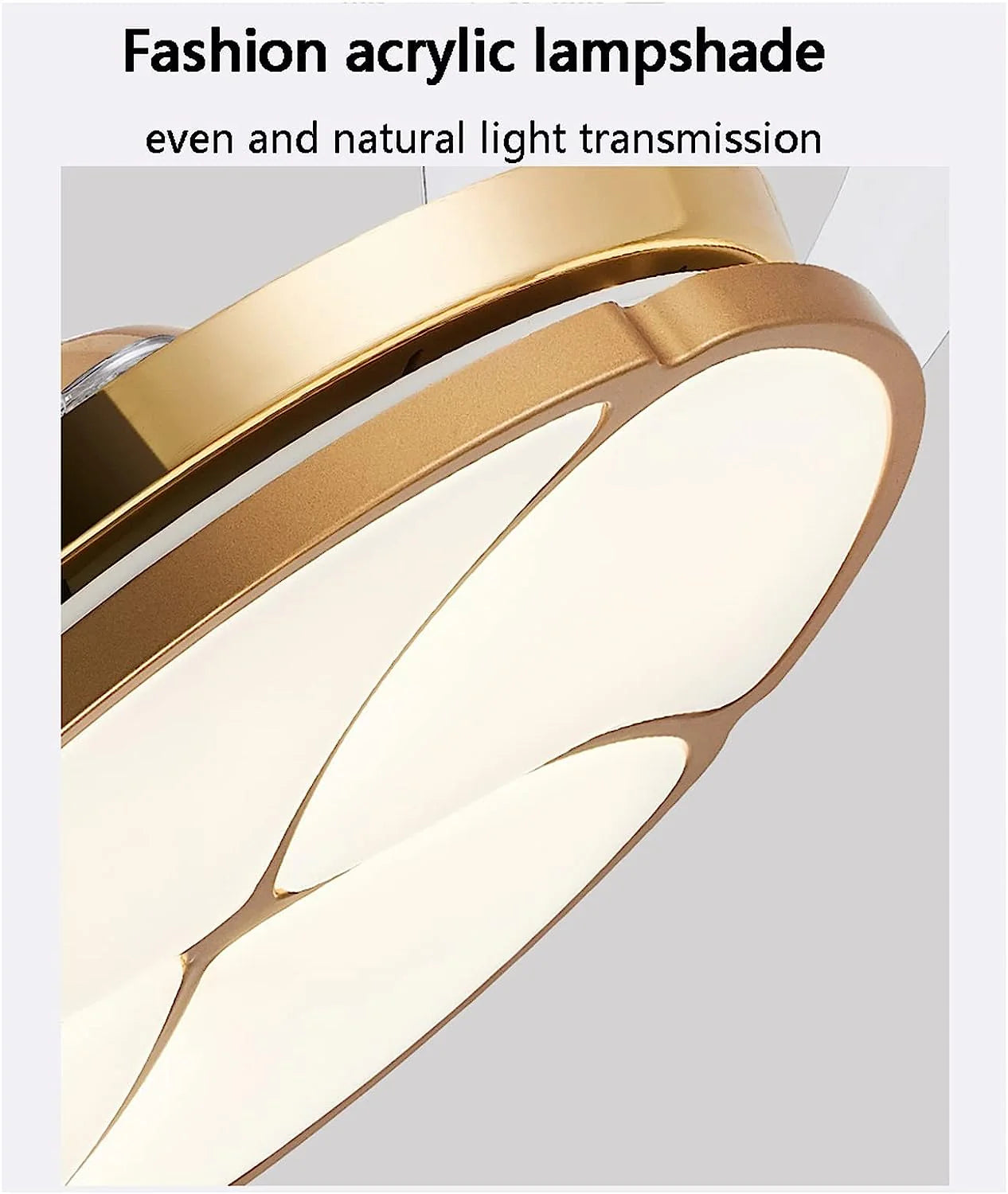 Invisible Chandelier Ceiling Fan with Remote Control