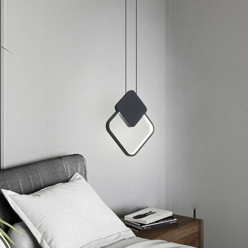Modern Geometric Rhombus LED Pendant Light