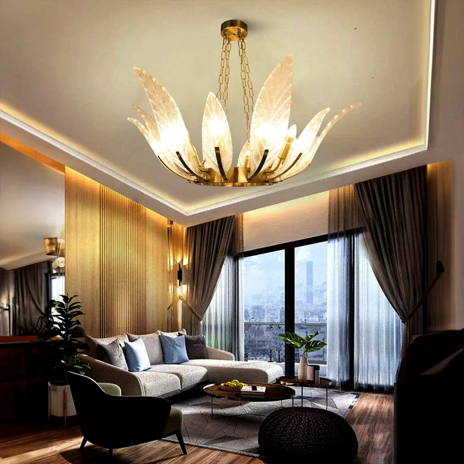 Lotus Leaf Chandelier