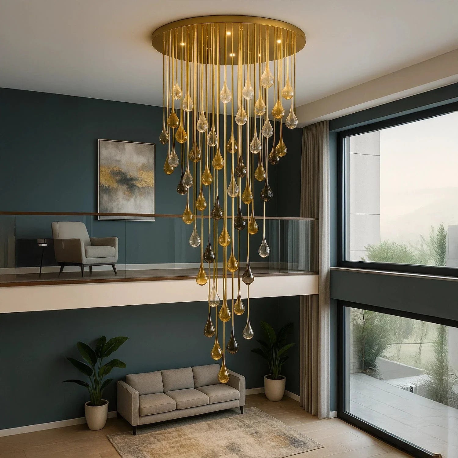 Royale Espresso Duplex Chandelier