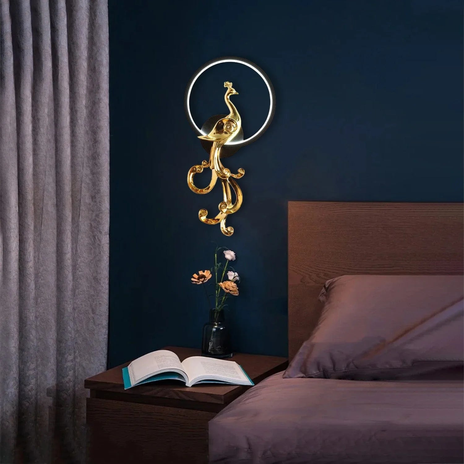 Peacock Wall Light