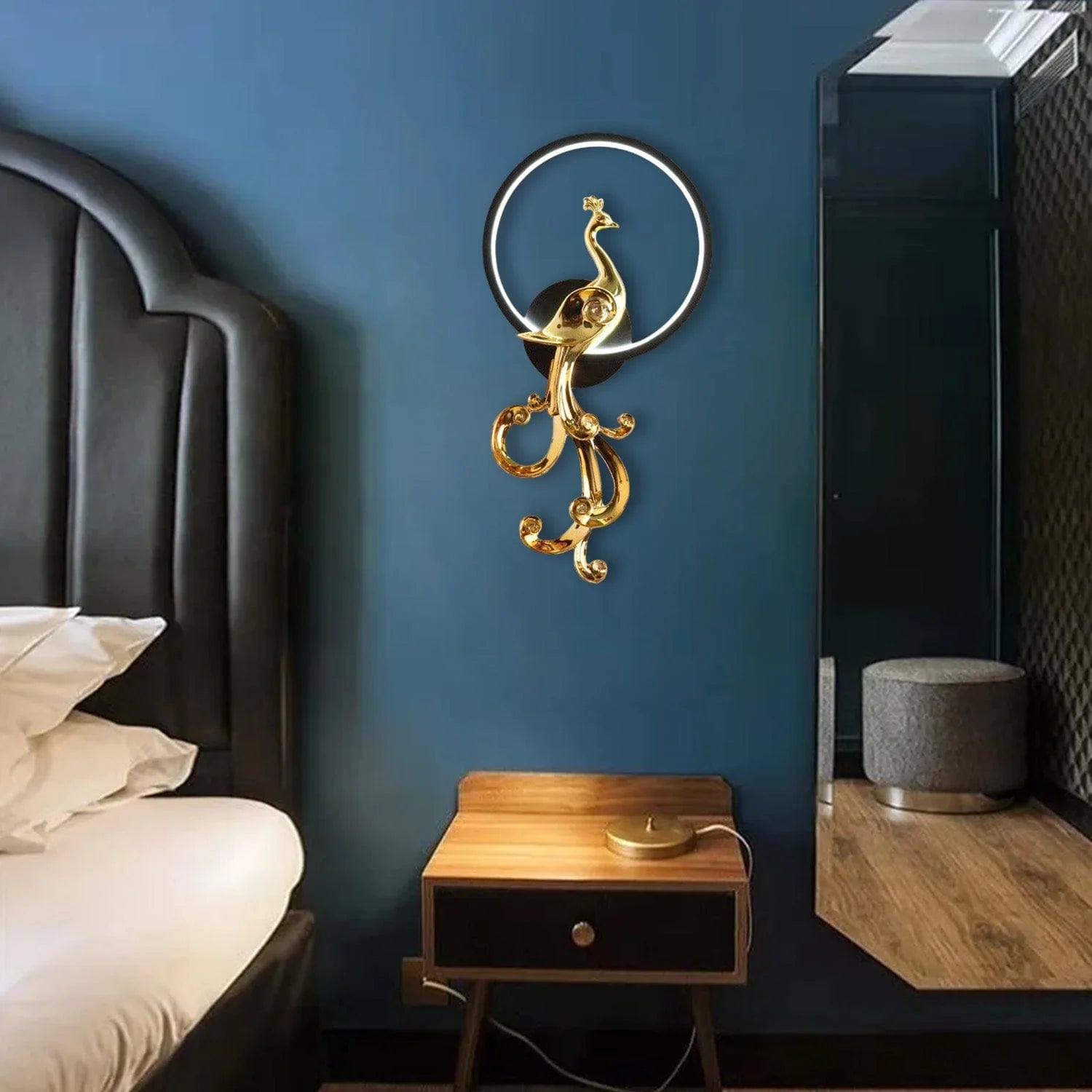 Peacock Wall Light