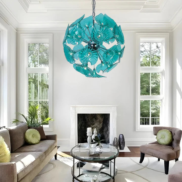Lotus Emerald Chandelier