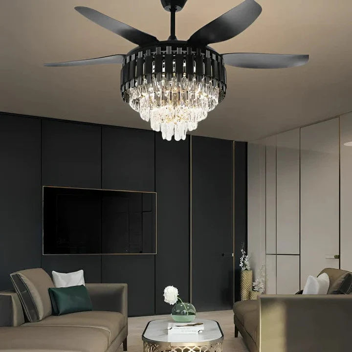 Midnight Luxe Ceiling Fan with Remote Control - 52" Inch Blade